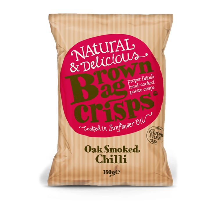 Brown Bag Crisps Oak Smoked Chilli Crisps (150g)