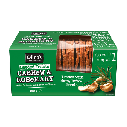 Olina's Bakehouse Cashew & Rosemary Toasts (100g)