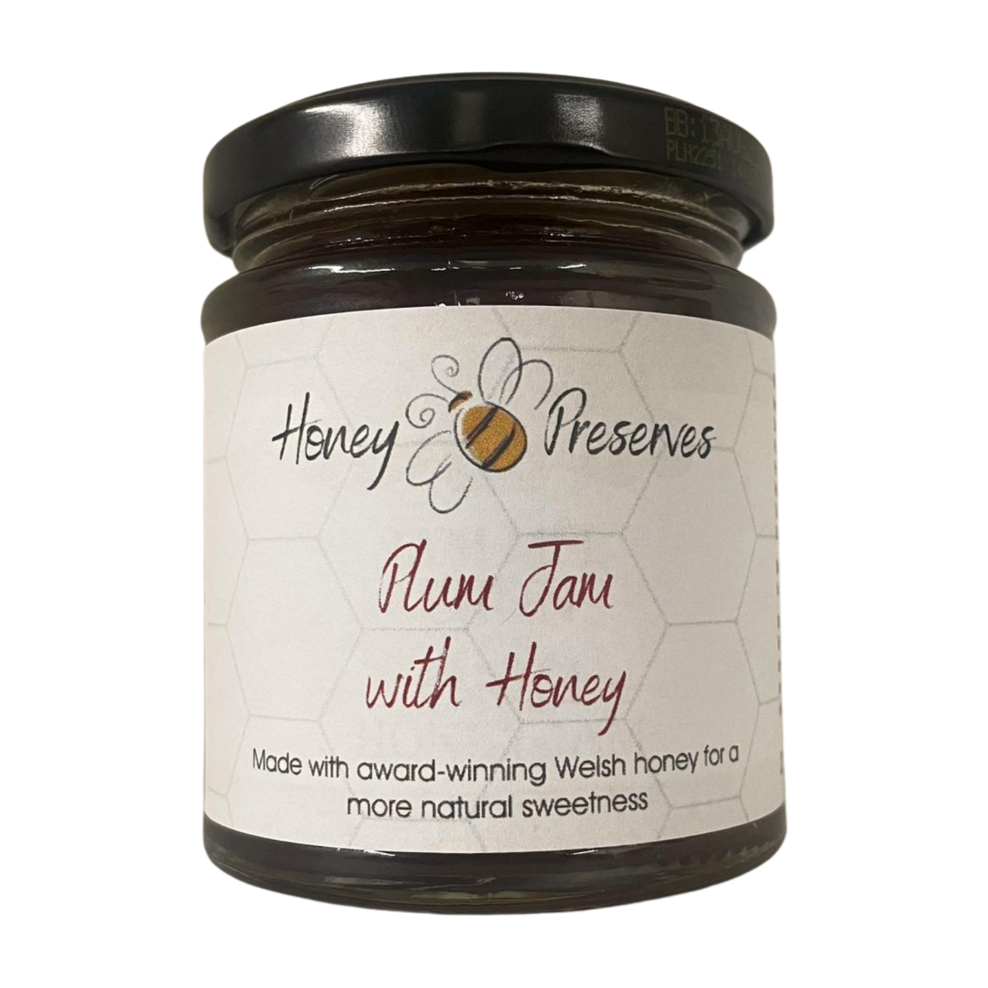 Honey Bee Preserves Plum Jam with Honey (227g)