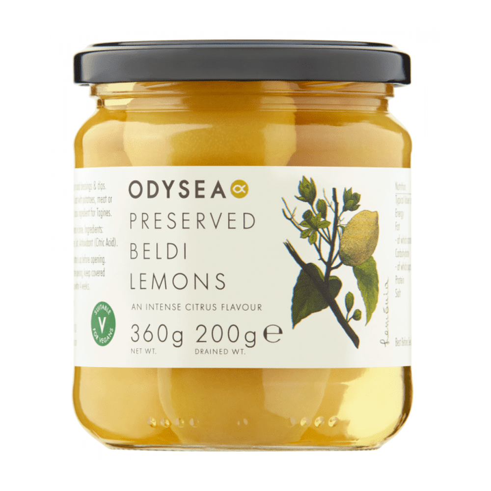 Odysea Beldi Preserved Lemons in Brine (200g)