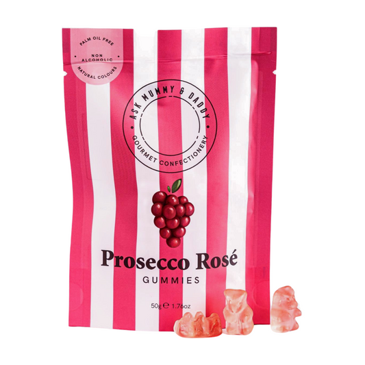 Ask Mummy & Daddy Prosecco Rose Gummies (50g)