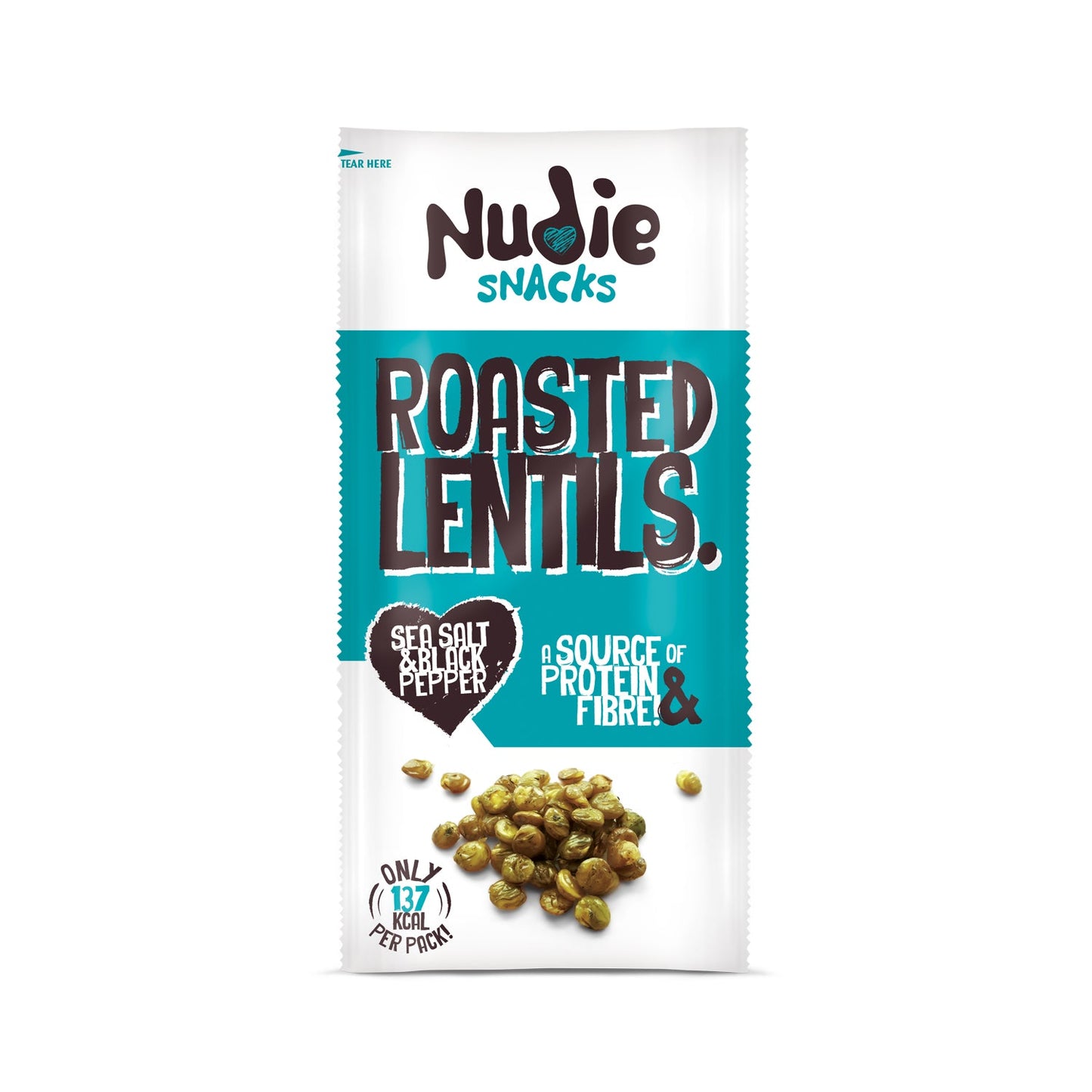 Nudie Snacks Sea Salt & Black Pepper Roasted Lentils (30g)