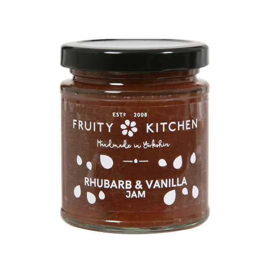 Fruity Kitchen Rhubarb & Vanilla Jam (227g)