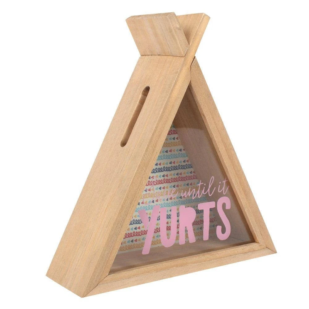 Save Until It Yurts Teepee Money Box