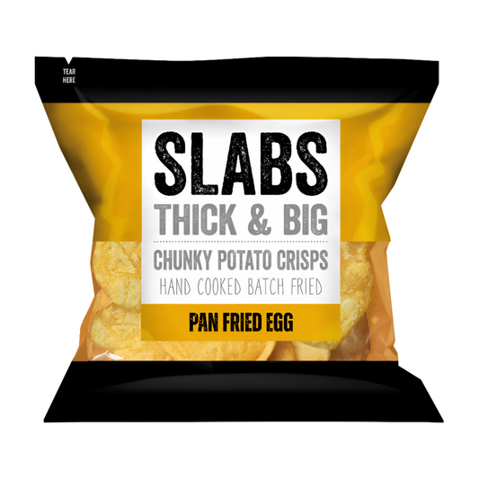 Slabs Pan Fried Egg Chunky Potato Crisps (80g)