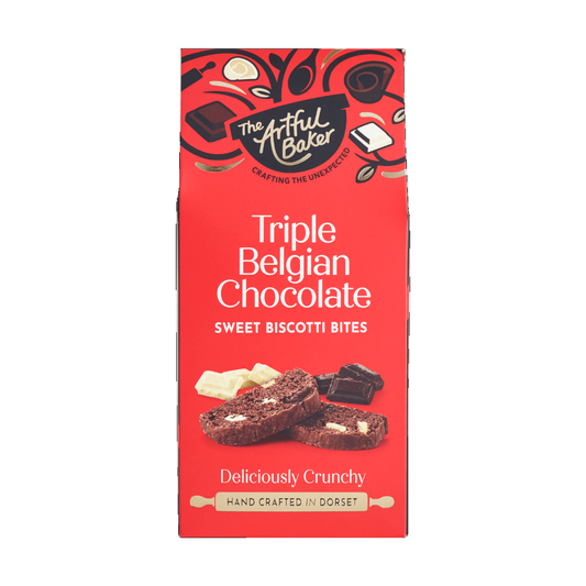 The Artful Baker Triple Belgian Chocolate Biscotti (100g)