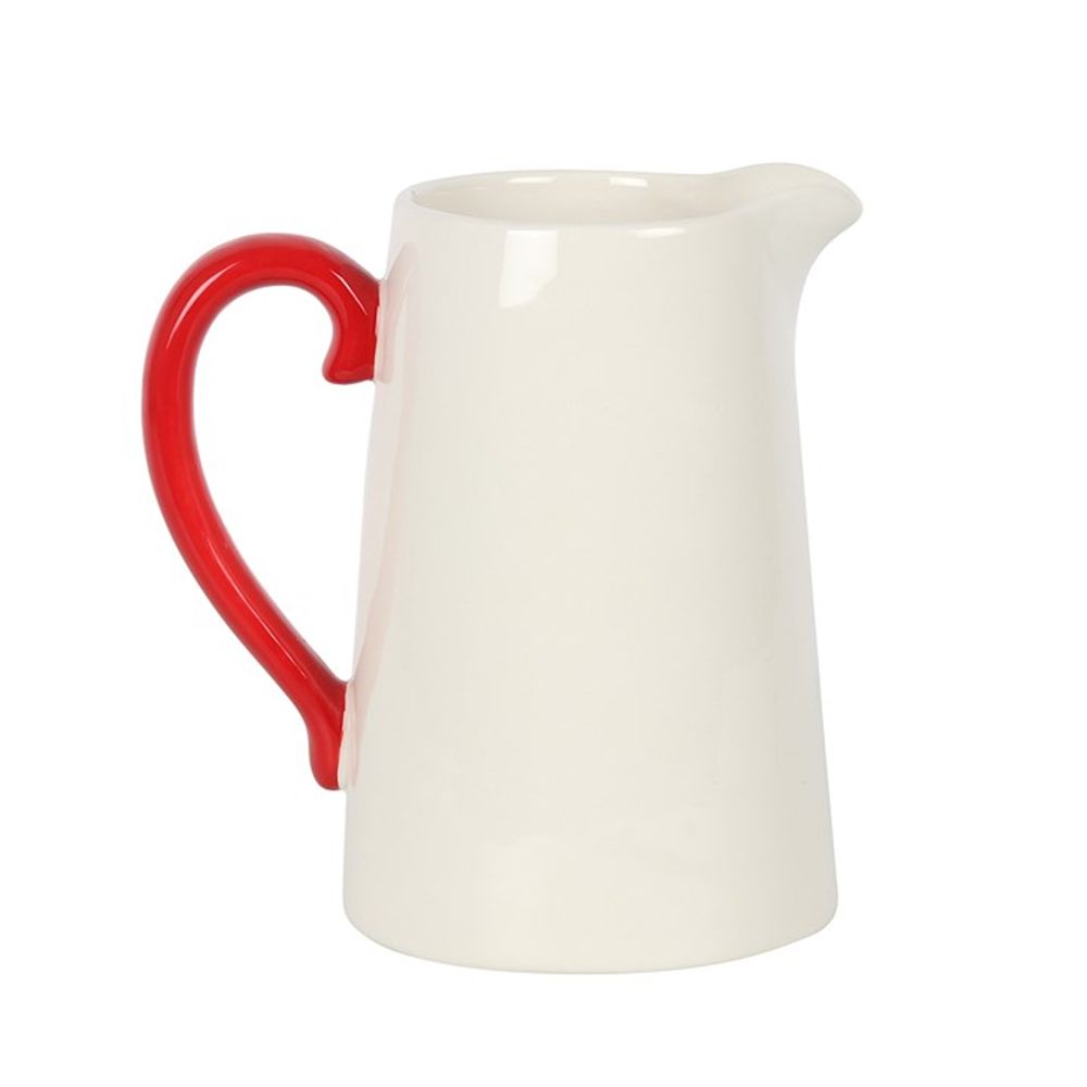 Winter Robin Ceramic Flower Jug