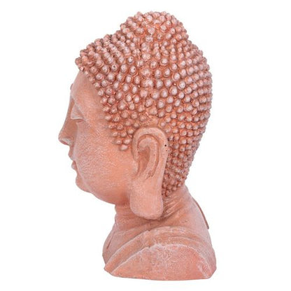 Terracotta Effect Buddha Head Ornament