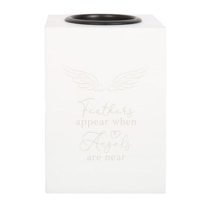 Feathers Appear Angel Wing Tealight Holder