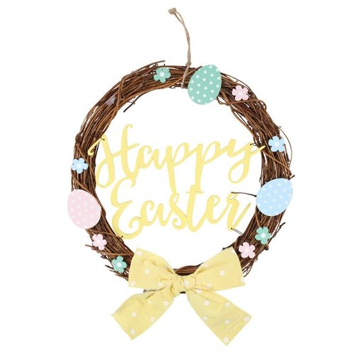 Happy Easter Willow Wreath