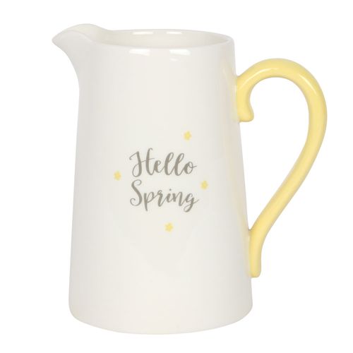 Hello Spring Ceramic Flower Jug