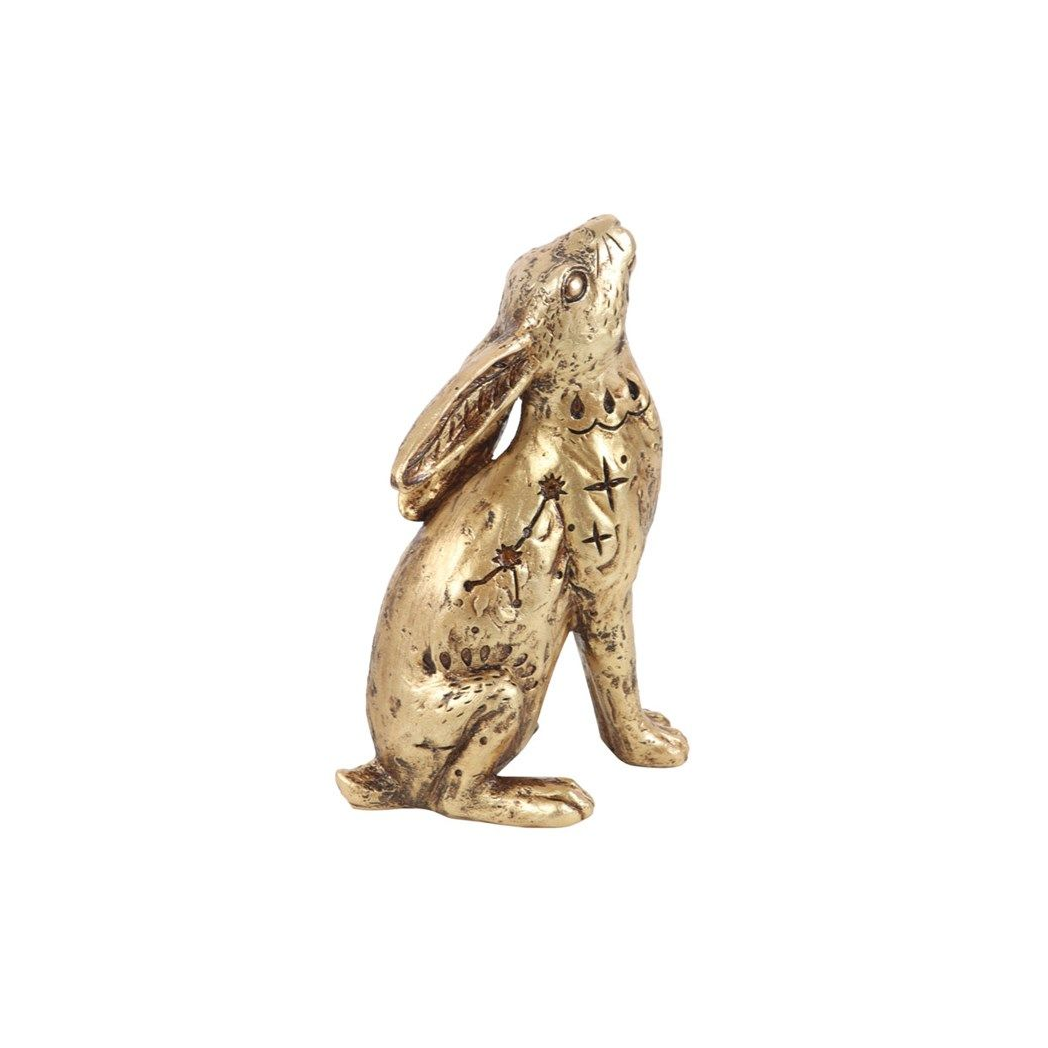 Resin Midnight Hare Ornament