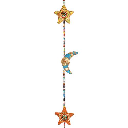 Hanging Moons and Stars with Bell Decoration