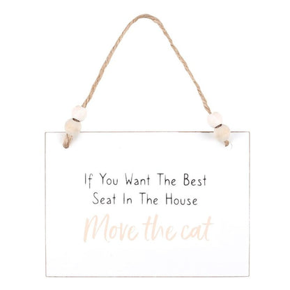 Move The Cat Hanging Sign