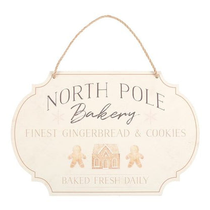 North Pole Bakery Hanging Sign