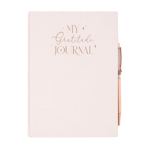 Gratitude A5 Journal with Rose Quartz Pen