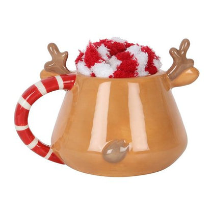 Reindeer Mug and Socks Set