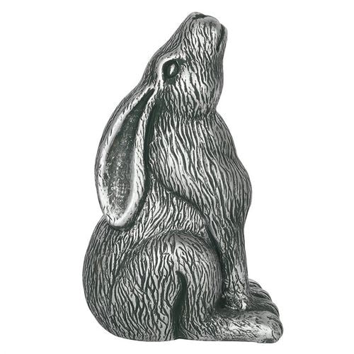 Silver Terracotta Moon Gazing Hare Ornament