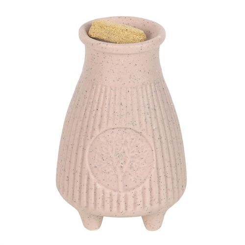 Greige Ribbed Palo Santo Brick Burner