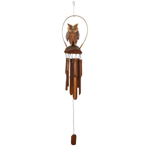 Owl Bamboo Windchime