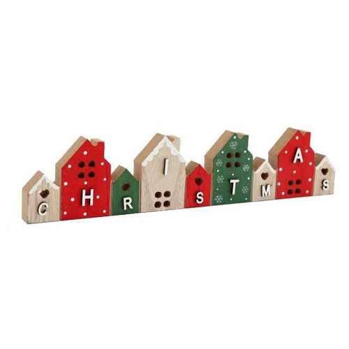 Wooden Christmas Houses Standing Decoration