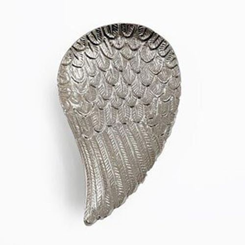 Silver Aluminium Angel Wing Trinket Dish