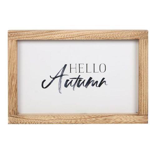 Hello Autumn Wooden Frame Sign