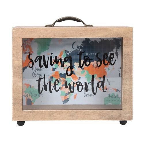 Saving to See the World Money Box