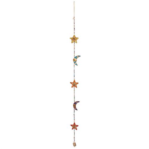 Hanging Moons and Stars with Bell Decoration