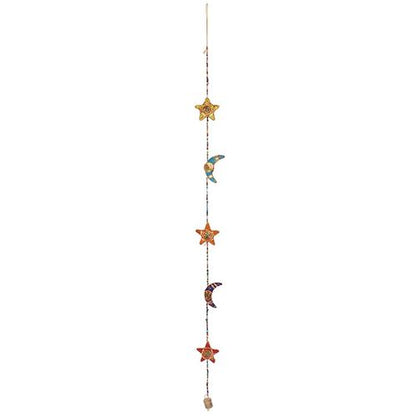 Hanging Moons and Stars with Bell Decoration