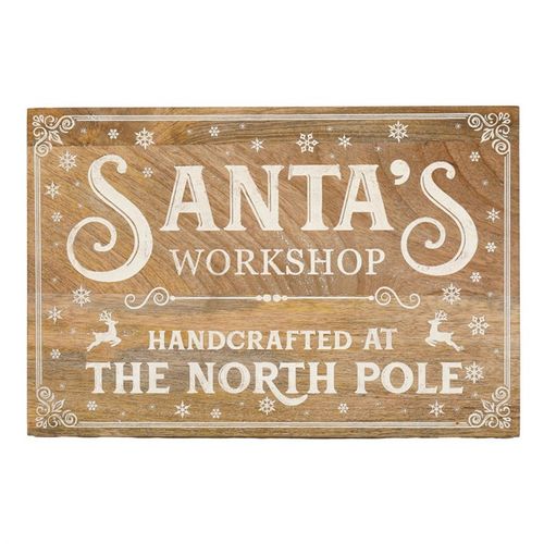 Santa's Workshop Wall Plaque