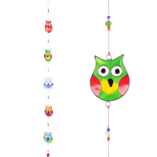 String Of Multi Owls Suncatcher