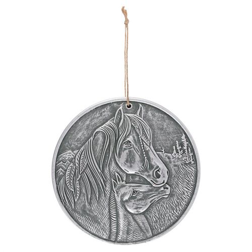 Silver Terracotta 'Apache' Plaque By Lisa Parker