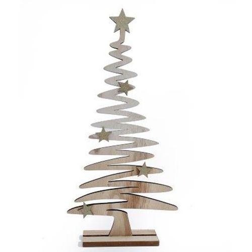 Wooden Tree Standing Decoration