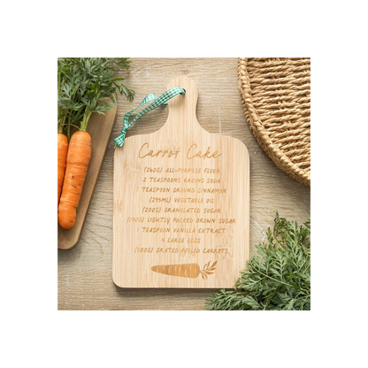 Carrot Cake Recipe Bamboo Serving Board