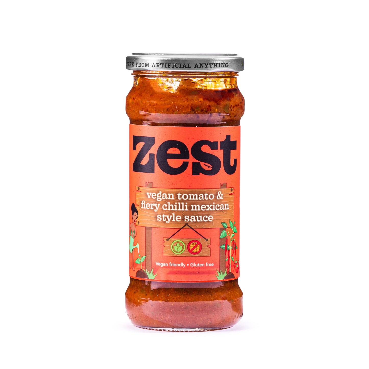 Zest Tomato & Fiery Chilli Mexican Style Sauce (340g)