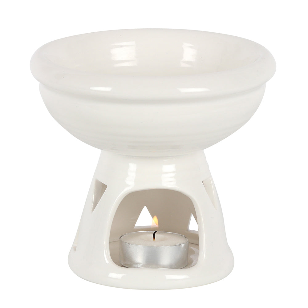 Off White Deep Bowl Oil Burner