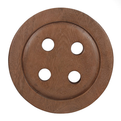 Wooden Button Stool